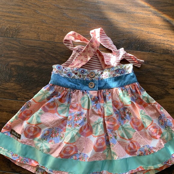 Matilda Jane Size 4 Parasol Knot Top Happy and Free collection Umbrellas - Picture 2 of 6